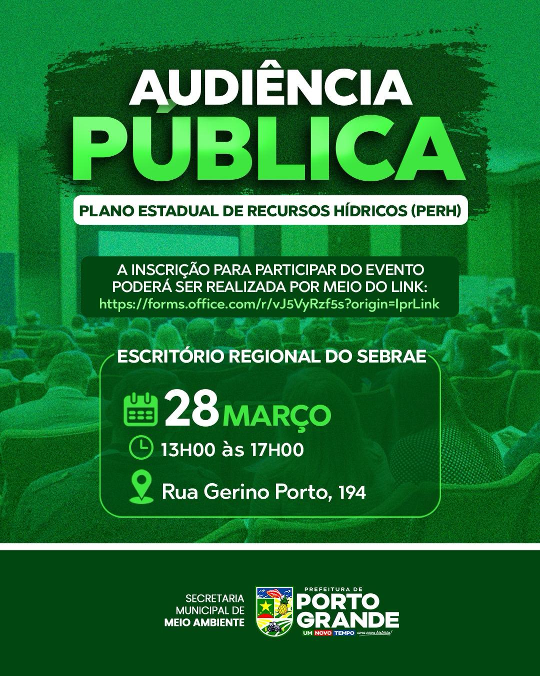 AUDIÊNCIA PÚBLICA - MEIO AMBIENTE